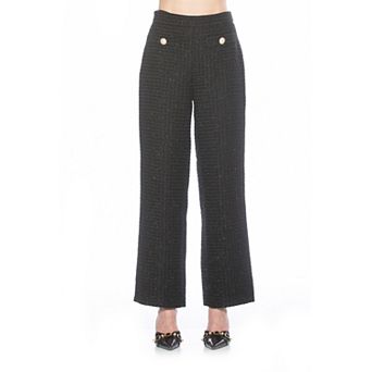 Women's ALEXIA ADMOR Jayden Wide Leg Tweed Pants