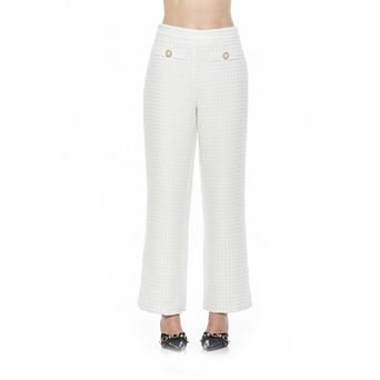 Women's ALEXIA ADMOR Jayden Wide Leg Tweed Pants