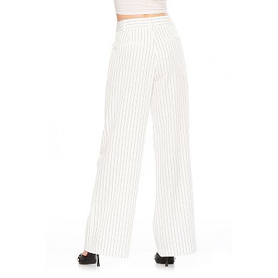Women's ALEXIA ADMOR Elodie Belted Front Zip Wide Leg Pant