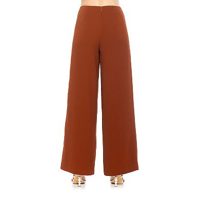 Women's ALEXIA ADMOR Cassie Wide Leg Mid Rise Pants