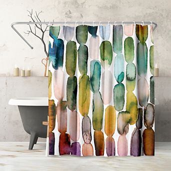 Americanflat Watercolor Strokes 1 Shower Curtain