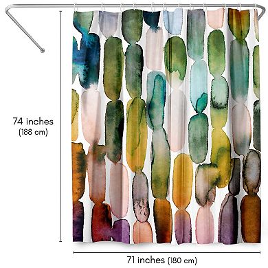 Americanflat Watercolor Strokes 1 Shower Curtain