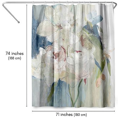 Americanflat Blissful Peony I Shower Curtain