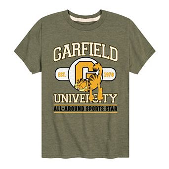 Boys 8-20 Garfield University Sports Star Graphic Tee