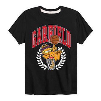 Boys 8-20 Garfield Basketball Graphic Tee