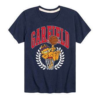 Boys 8-20 Garfield Basketball Graphic Tee