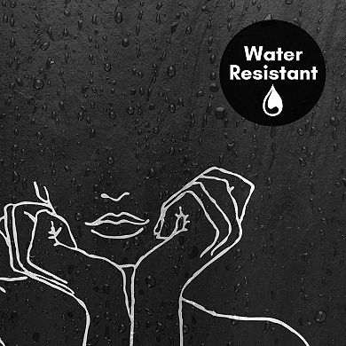 Americanflat Thinking Black Shower Curtain