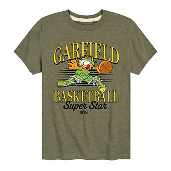 Boys 8-20 Garfield Basketball Super Star Graphic Tee