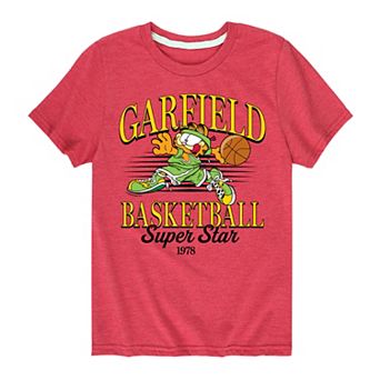 Boys 8-20 Garfield Basketball Super Star Graphic Tee