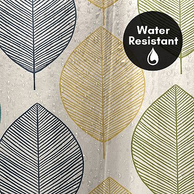 Americanflat Leaves Multicolor Shower Curtain