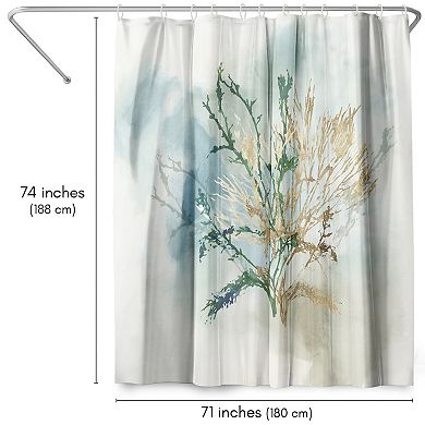 Americanflat Green Coral II Shower Curtain