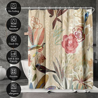 Americanflat Where The Passion Flower Grows Shower Curtain