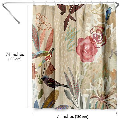 Americanflat Where The Passion Flower Grows Shower Curtain