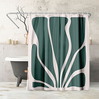 Americanflat Abstract Seaweed Shower Curtain