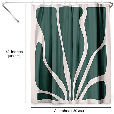 Americanflat Abstract Seaweed Shower Curtain