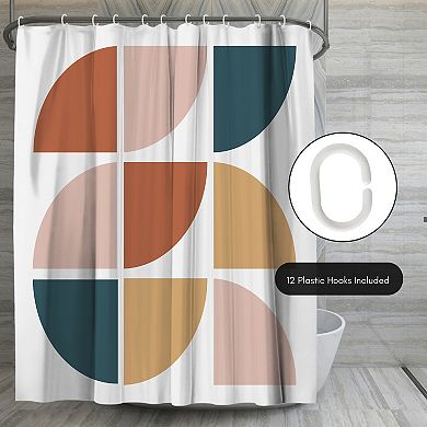 Americanflat Mid Century Circles Shower Curtain