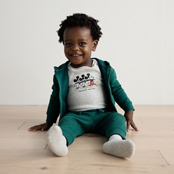 Disney's Mickey Mouse Baby Boy Bodysuit, Hoodie, & Pants 3 pc Set by Jumping Beans®