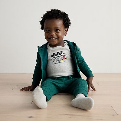 Disney's Mickey Mouse Baby Boy Bodysuit, Hoodie, & Pants 3-piece Set by Jumping Beans®