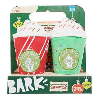 BARK Fa-la-la-la Lattes Dog Toy 2 pk