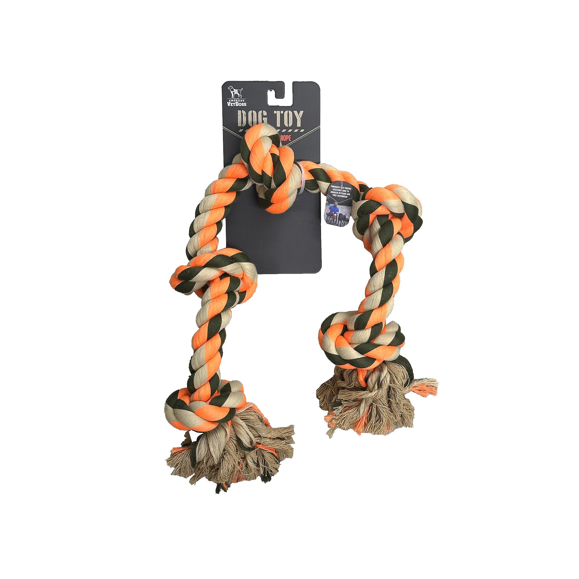 Americas VetDogs Triple Knot Pet Toy, Multi