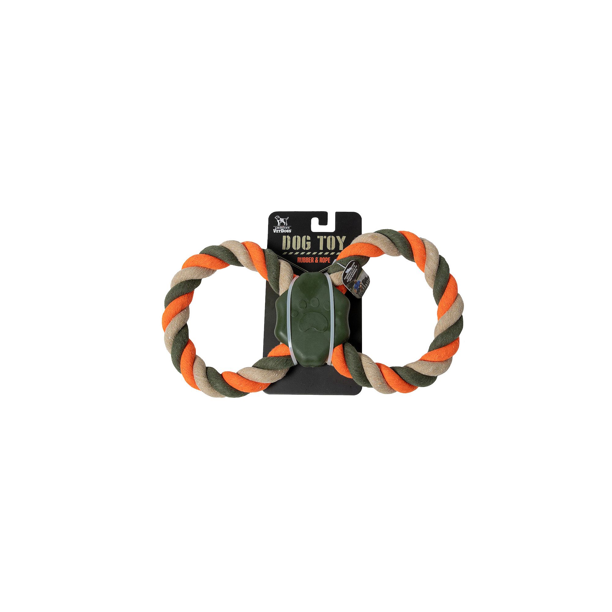 Americas VetDogs Double Ring Pet Toy, Multi