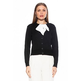 Women's ALEXIA ADMOR Calix Knit Cardigan with Bow Detail