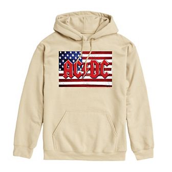 Men's ACDC American Flag Logo Graphic Hoodie