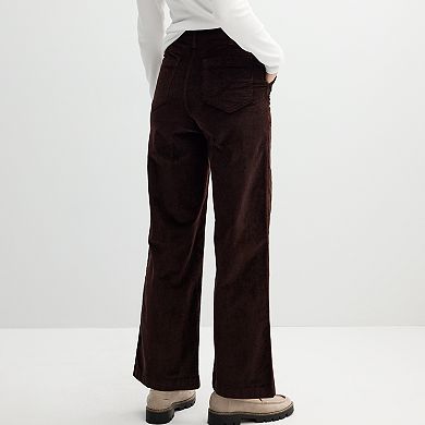Women's Sonoma Goods For Life Corduroy Wide Leg Pants