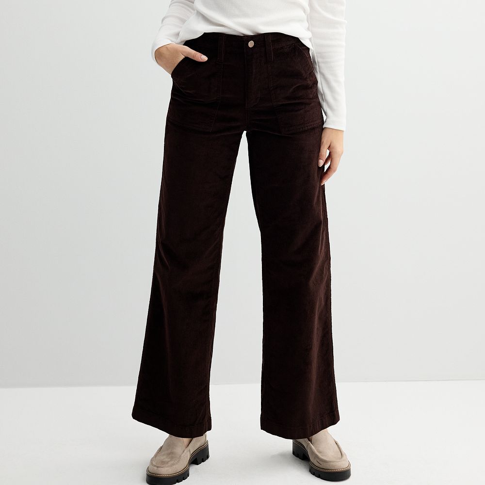Women's Sonoma Goods For Life® Corduroy Wide Leg Pants