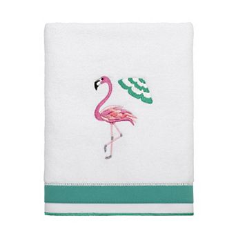 Avanti Flamingo Paradise Embroidered Hand Towel