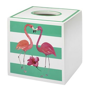Avanti Flamingo Paradise Tissue Box Cover