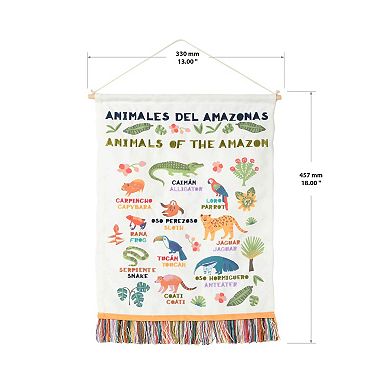 The Big One Animals of the Amazon Tapestry Wall Decor