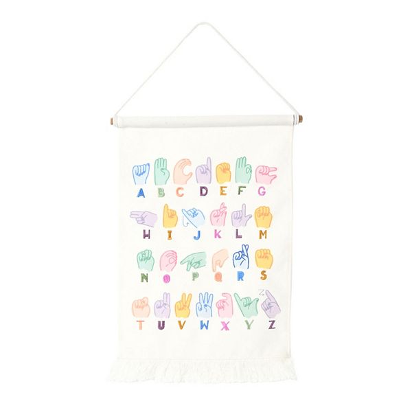 The Big One® Sign Language Alphabet Learners Wall Tapestry