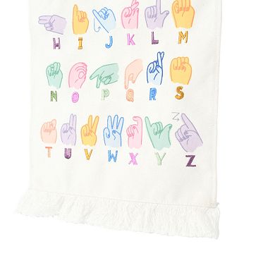 The Big One Sign Language Alphabet Learners Wall Tapestry