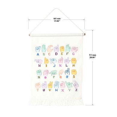 The Big One Sign Language Alphabet Learners Wall Tapestry