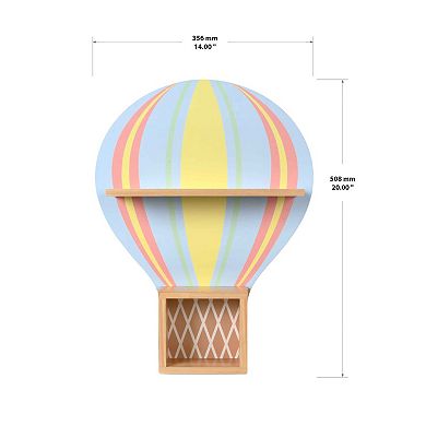 The Big One Hot Air Balloon Shelf Wall Decor