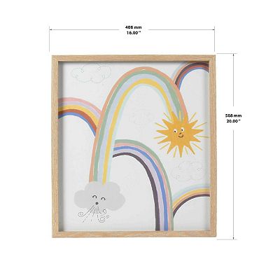 The Big One Framed Rainbow Affirmations Wall Decor