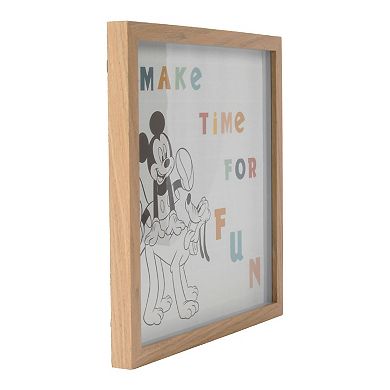 Disney's Mickey Mouse & Pluto Make Time for Fun Shadowbox Wall Art by The Big One®