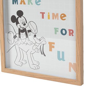 Disney's Mickey Mouse & Pluto Make Time for Fun Shadowbox Wall Art by The Big One®