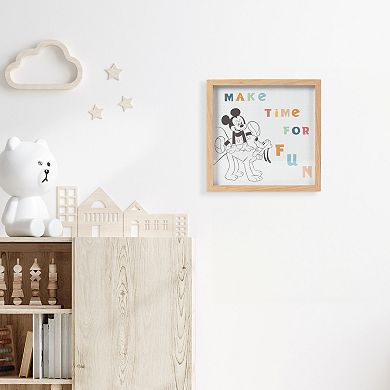 Disney's Mickey Mouse & Pluto Make Time for Fun Shadowbox Wall Art by The Big One®