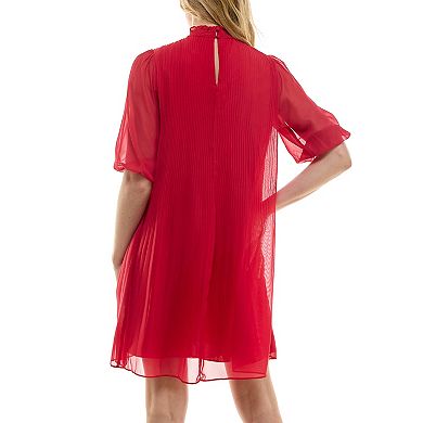 Women's Nanette Lepore Pleated Chiffon Dress