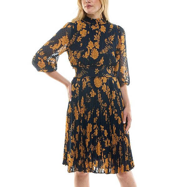 NANETTE LEPORE Womens Lace 3/4 Sleeve V Neck Short Evening Shift Dress