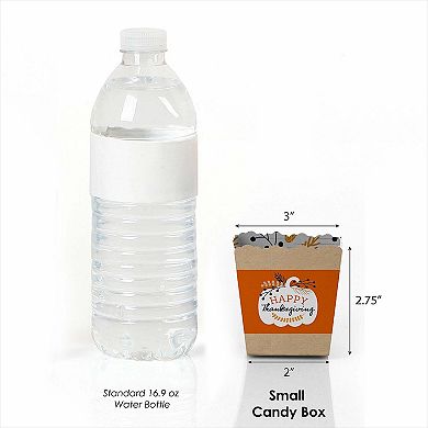 Big Dot Of Happiness Happy Thanksgiving - Mini Favor Boxes - Party Treat Candy Boxes - 12 Ct