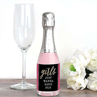 Big Dot Of Happiness Girls Night Out Mini Wine Bottle Label Stickers Bachelorette Favor 16 Ct