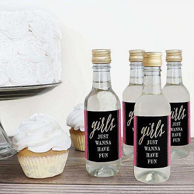 Big Dot Of Happiness Girls Night Out Mini Wine Bottle Label Stickers Bachelorette Favor 16 Ct