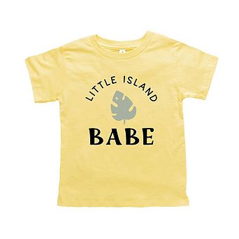 Little Island Babe Toddler Short Sleeve Graphic Tee