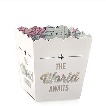 Big Dot Of Happiness World Awaits Mini Favor Boxes Travel Grad Party Treat Candy Boxes 12 ct