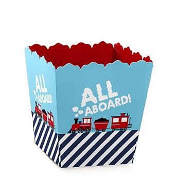 Big Dot Of Happiness Railroad Party Crossing - Mini Favor Boxes - Treat Candy Boxes - 12 ct