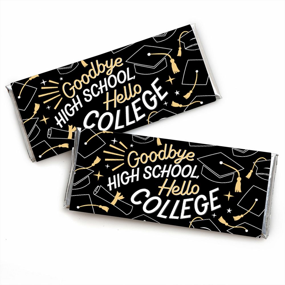 Big Dot Of Happiness Goodbye High School, Hello College - Candy Bar ...