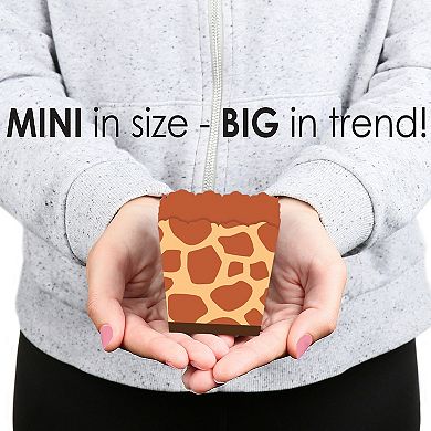 Big Dot Of Happiness Giraffe Print Mini Favor Boxes Safari Party Treat Candy Boxes 12 Ct